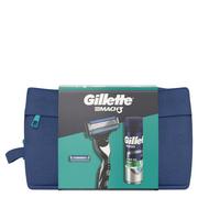 Zestawy kosmetyków damskich - Gillette Zestaw (Maszynka Mach3+ 1 otrze + żel Series 200 ml + kosmetyczka) - miniaturka - grafika 1