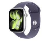 Smartwatch - Apple Watch 11 GPS + Cellular 46mm z aluminium srebrny pasek sportowy S/M Fioletowy - miniaturka - grafika 1