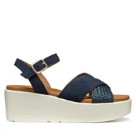 Sandały damskie - Sandały Geox D Xand 2.2S D55M1B 00022 C4002 Granatowy - miniaturka - grafika 1