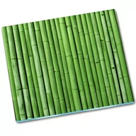 Deski do krojenia - Deska do krojenia szklana Bambus Zielony - 60x52 cm - miniaturka - grafika 1