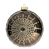 Bombki - Eurofirany SW/B/Noah/1  2 bombki na choinkę, styropianu, Brown, 8,0 x 8,0 x 8,0 cm SW/B/NOAH/1-2 - miniaturka - grafika 1