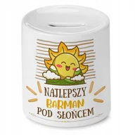 Skarbonki - Dla Barmana Skarbonka na Urodziny na Prezent z Nadrukiem ze Zdjęciem + Opakowanie na prezent (wzór 04) - miniaturka - grafika 1