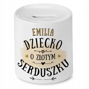 Skarbonka 330 ml Dla Emilii Córki Dziecka Prezent z Nadrukiem ze Zdjęciem - Skarbonki Skarbonka 330 ml Dla Emilii Córki Dziecka Prezent z Nadrukiem ze Zdjęciem - Skarbonki - miniaturka - grafika 1