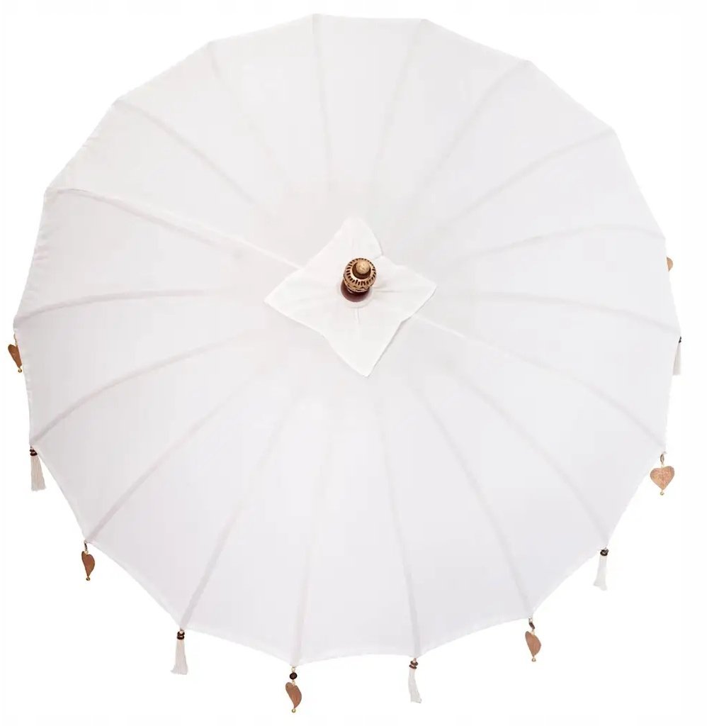 vidaXL Baliński Parasol Kremowy 180-190 x 260 cm