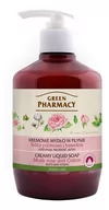 Mydła - Green Pharmacy Kremowe Mydło W Płynie Róża Piżmowa I Bawełna - Utrzymuje Młodość Skóry 460ml 5901845506304 - miniaturka - grafika 1