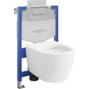 Mexen zestaw podtynkowy WC stelaż Fenix XS-U z miską WC Carmen, biały - Stelaże i zestawy podtynkowe do WC - miniaturka - grafika 1