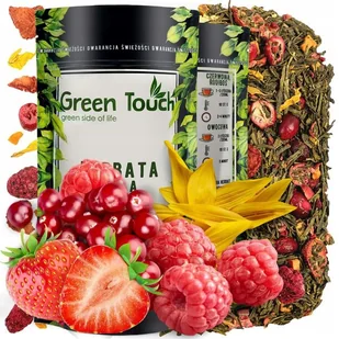 ﻿ZIELONA herbata RAJSKI SAD owocowa świetna 50g - Herbata - miniaturka - grafika 1