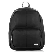 Plecaki - Czarny Plecak Młodzieżowy Skóra Paolo Peruzzi B-33 - miniaturka - grafika 1