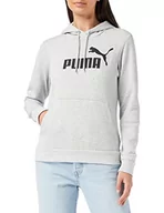 Bluzy damskie - Puma ESS logo Hoody TR, szary, XS 851795 - miniaturka - grafika 1