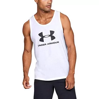 Koszulki sportowe męskie - Under Armour Męski sportowy tank top z logo Sport, sportowa koszulka na mięśnie z bardzo miękkiego materiału, koszulka sportowa bez rękawów o luźnym kroju - grafika 1