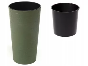LAMELA Doniczka plastikowa 25 cm zielona LILIA DŁUTO - Donice - miniaturka - grafika 1