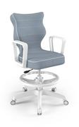 Fotele i krzesła biurowe - Krzesło młodzieżowe, Entelo, Norm biały, Jasmine 06, rozmiar 5 WK+P - miniaturka - grafika 1