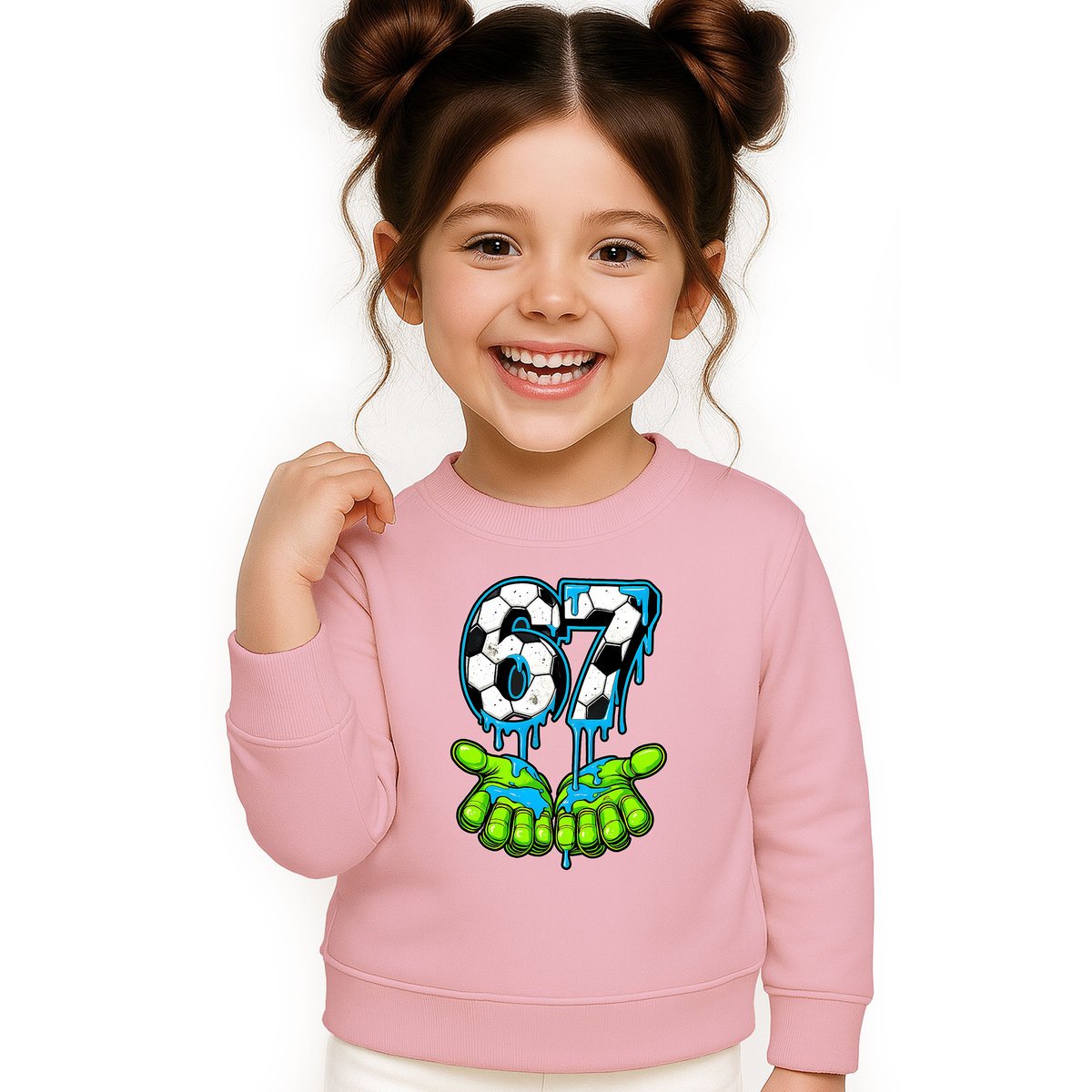 BLUZA DZIECIĘCA 67 SIX SEVEN PIŁKA VIRAL DLA CHŁOPCA DZIEWCZYNKI 134-140