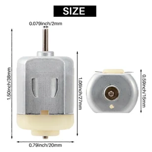 DC 1,5 V - 3 V Mini silnik elektryczny 18000 obr./min, zabawka dla majsterkowiczów Srebro - Akcesoria i części do mikrofalówek - miniaturka - grafika 1