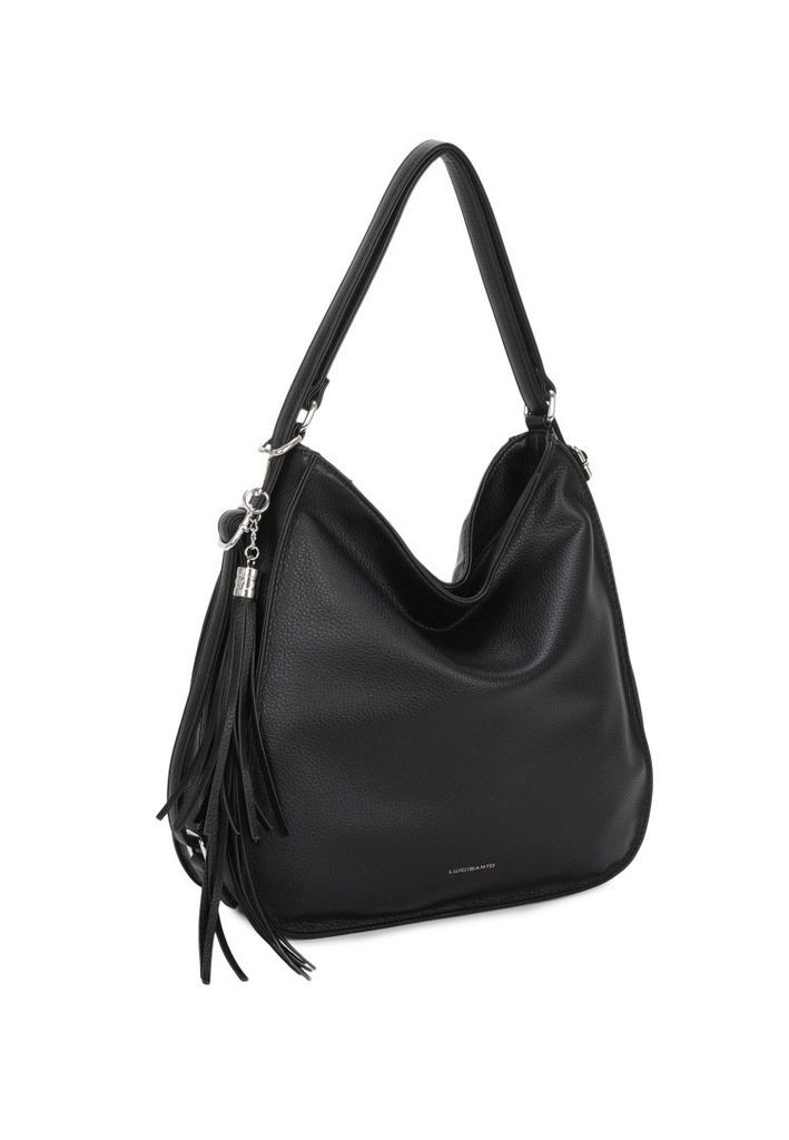 Stylowa Damska Torebka Shopper 2w1 Plecak LUIGISANTO Czarna