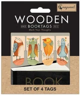 Zakładki do książek - Cozywood Zakładki drewniane do książki Ptaszki - gadżet - miniaturka - grafika 1