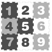Maty piankowe - Mata Piankowa Puzzle Piankowe Cyferki Monochromatyczne - miniaturka - grafika 1
