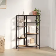 Regały - Regał na książki, 80x30x120 cm, stal i materiał drewnopochodny - miniaturka - grafika 1