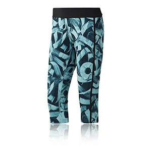Reebok Damskie spodnie Capri Rc Capri turkusowy turkusowy XXS - Spodnie damskie - miniaturka - grafika 1