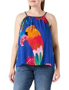 Desigual Bluza damska BLUS_RODAS Blue, XL - Bluzy damskie - miniaturka - grafika 1