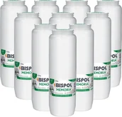 Lampiony i znicze - ZESTAW Wkłady do zniczy olejowe BISPOL WO8 192H 10szt + Zapałki DABSTER_PL 38szt. - miniaturka - grafika 1