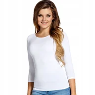 Bluzki damskie - Babell Bluzka Damska Manati 3/4 Wiskoza biała 2XL - miniaturka - grafika 1