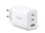 Ładowarki do telefonów - UGREEN Ładowarka sieciowa CD275 2x USB Typ C / USB 65W PD3.0 biała 6941876221455 - miniaturka - grafika 1