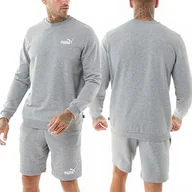Dresy męskie - Puma dres komplet sportowy męski bluza spodenki szary 847419 03 S - miniaturka - grafika 1