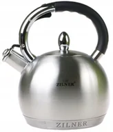 Czajniki na gaz - CZAJNIK Stalowy Satynowy 3l z 7xDNO Z Gwizdkiem INDUKCJA Gaz 5720 - miniaturka - grafika 1