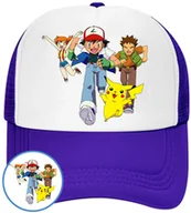 Czapki i chusty sportowe męskie - CZAPKA Z DASZKIEM POKEMON PIKACHU DLA DZIECI SIATKA - miniaturka - grafika 1
