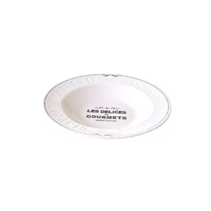Talerz porcelanowy głęboki 22cm Nuova R2S Delices Gourmets - Talerze - miniaturka - grafika 1