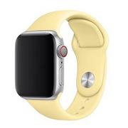 Akcesoria do smartwatchy - Fixed zestaw pasków silikonowych Silicone Strap Apple Watch 38/40/41 mm FIXSST 436 LIYE jasnożółty - miniaturka - grafika 1