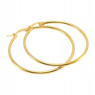 Kolczyki Damskie Koła Pozłacane 18K złotem Kółka 85mm - Kolczyki - miniaturka - grafika 1