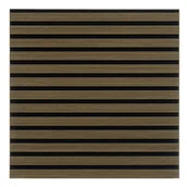 Panele ścienne i boazeria - Panel lamelowy Wood Oiled Oak 52 x 52 cm ciemnobrązowy 4 sztuki - miniaturka - grafika 1