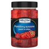 Warzywa w marynacie - Helcom Pomidory Suszone Paski w Oleju do sosów pizzy makaronów 327ml 280g - miniaturka - grafika 1