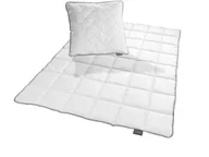 Poduszki - Zestaw Pościeli Traumnacht Topcool: Podwójna Kołdra Zimowa 155X220 Cm I Poduszka 80X80 Cm - Biała, Hipoalergiczna, Idealna Na Zimę - miniaturka - grafika 1