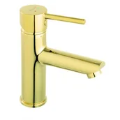 Baterie umywalkowe - Ferro Fiesta Gold bateria umywalkowa stojąca złoty połysk BFI2G - miniaturka - grafika 1