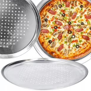 Blacha do pizzy do pieczenia forma na pizzę 32 cm - Formy do ciast - miniaturka - grafika 1