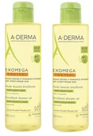 Kosmetyki do kąpieli - Żel pod prysznic A-Derma Exomega Control Emollient Shower Oil Dry Skin 500 ml Set 2 Pieces (3282779341158) - miniaturka - grafika 1