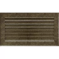 Akcesoria kominkowe - Kratki.pl KRATKA KOMINKOWA FRESH CZARNO-ZŁOTA 170X300 MM 30CZ/FRESH - miniaturka - grafika 1