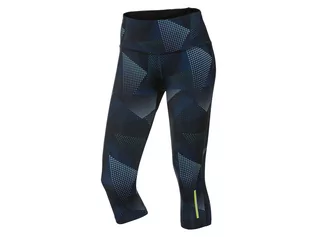 Spodnie sportowe damskie - Capri CRIVIT Damskie spodnie funkcyjne z odblaskowymi detalami (XS (32/34), Czarny, wzorzysty) - grafika 1