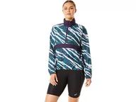 Kurtki i kamizelki sportowe męskie - Damskie Kurtki Do Biegania Asics Wild Camo Anorak | Night Shade / Velvet - Rozmiar L - miniaturka - grafika 1