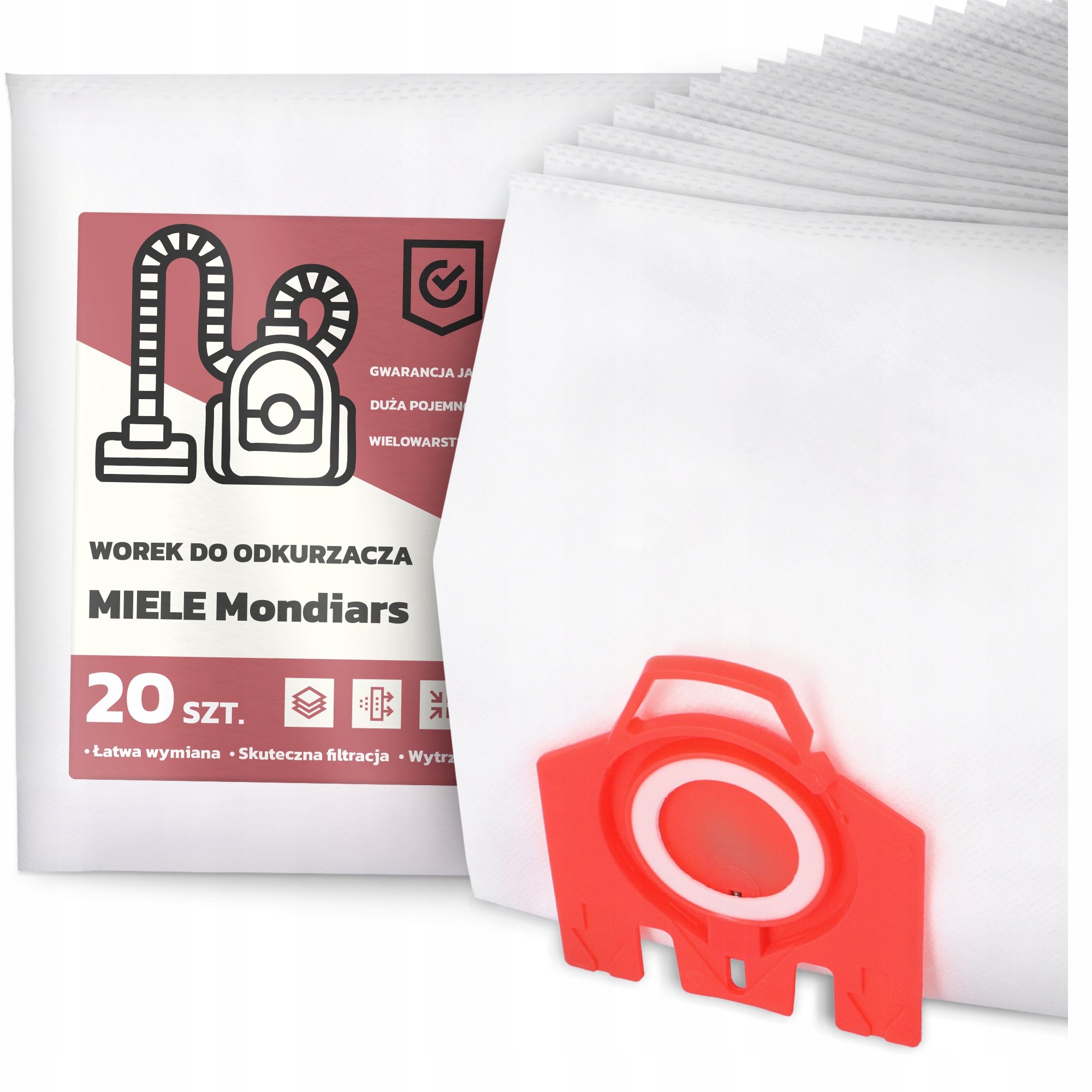 20x Worek do Odkurzacza Miele Mondiars Syntetyczny Duży Torba Worki G9