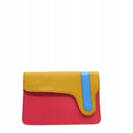 Torebki damskie - Torebka listonoszka damska skórzana regulowany odpinany pasek eko OLIVKA - miniaturka - grafika 1