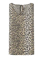 Koszulki i topy damskie - ONLY Top w kolorze jasnobrązowo-beżowo-czarnym - miniaturka - grafika 1