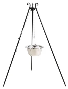 Kociołek węgierski nierdzewny 14L na trójnogu 180 cm - Kociołki - miniaturka - grafika 1