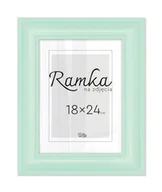 Ramki na zdjęcia - Miętowa Ramka Na Zdjęcia 18X24 Cm - miniaturka - grafika 1