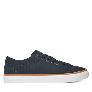 Sneakersy Tommy Hilfiger Th Hi Vulc Core Low Ii Mesh FM0FM05513 Granatowy - Sneakersy męskie - miniaturka - grafika 1