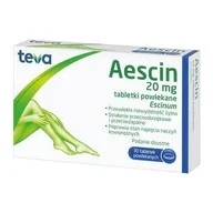 Serce i układ krążenia - Aescin 20 mg x 30 tabl. - miniaturka - grafika 1