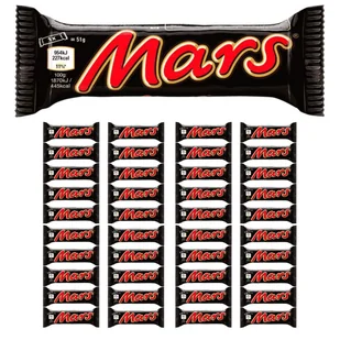 Mars Baton z nugatowym nadzieniem oblany karmelem i czekoladą 51 g x 40 sztuk - Batoniki - miniaturka - grafika 1